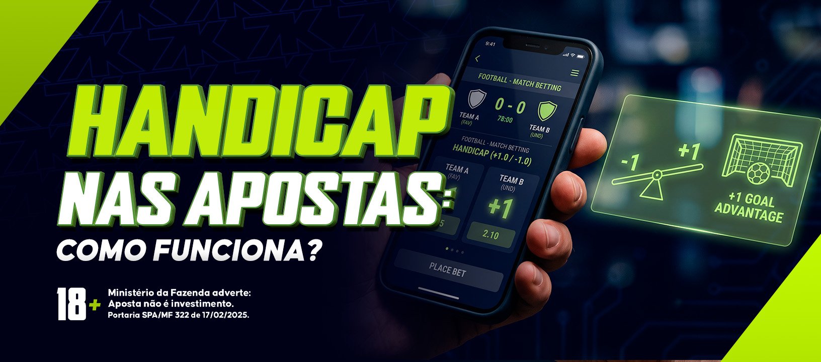 Como funciona o mercado de handicap nas apostas esportivas