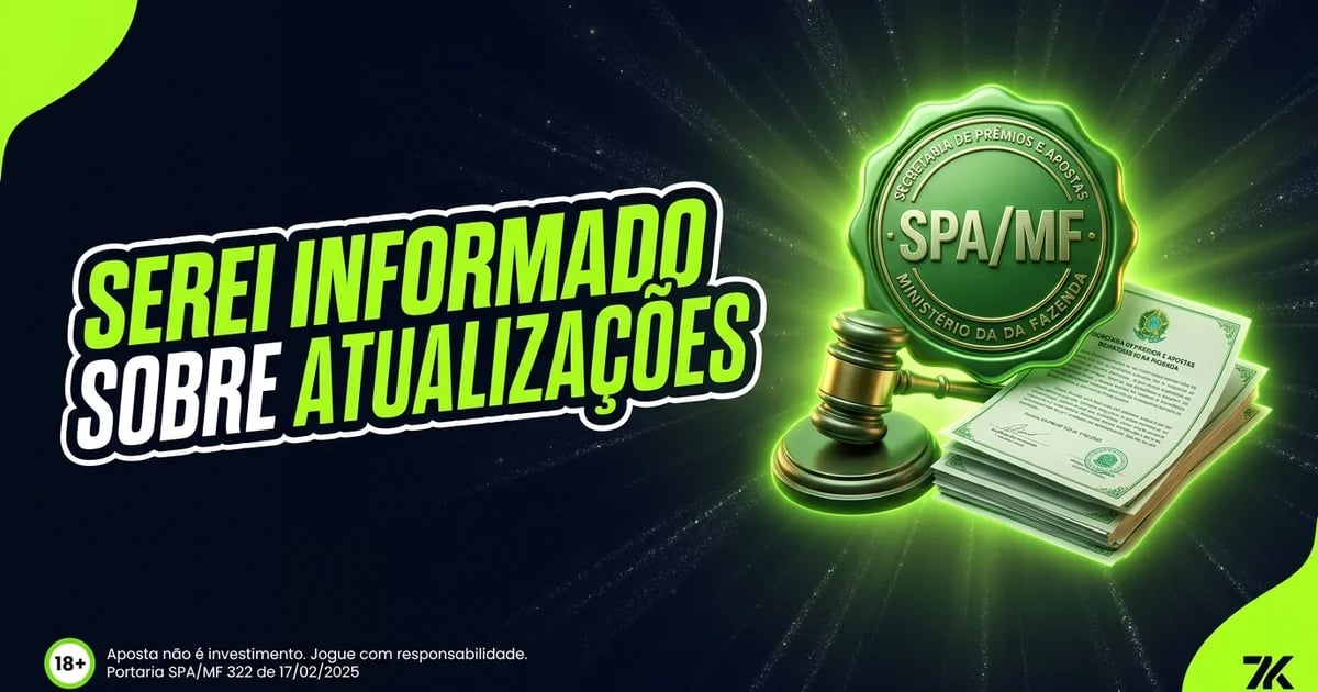 Serei informado sobre atualizações importantes?