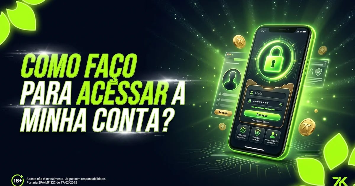 Como faço para acessar a minha conta?
