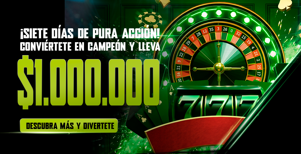 ¡7 Días Casino en Vivo: compite por $1.000.000 en saldo real!