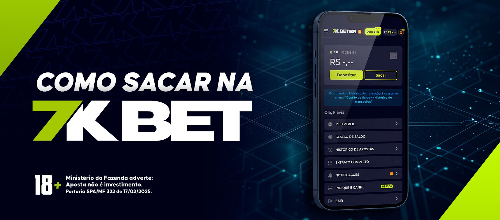 Como solicitar saque na 7K Bet sem travar no meio do caminho
