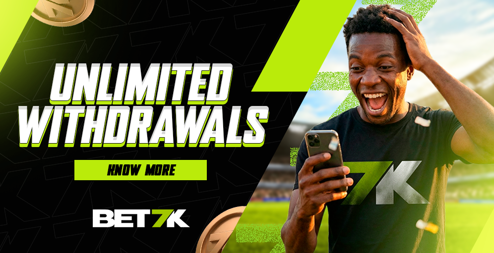 Unlimited Withdrawals at Bet7K: Up to ₦100,000,000 Daily!