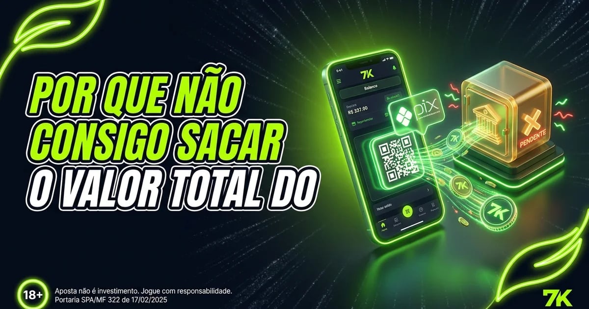 Por que não consigo sacar o valor total do meu saldo?