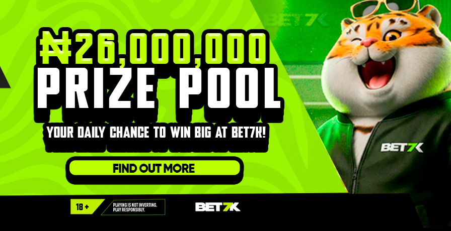 ₦26,000,000 PRIZE POOL: Your daily chance to win big at Bet7K!