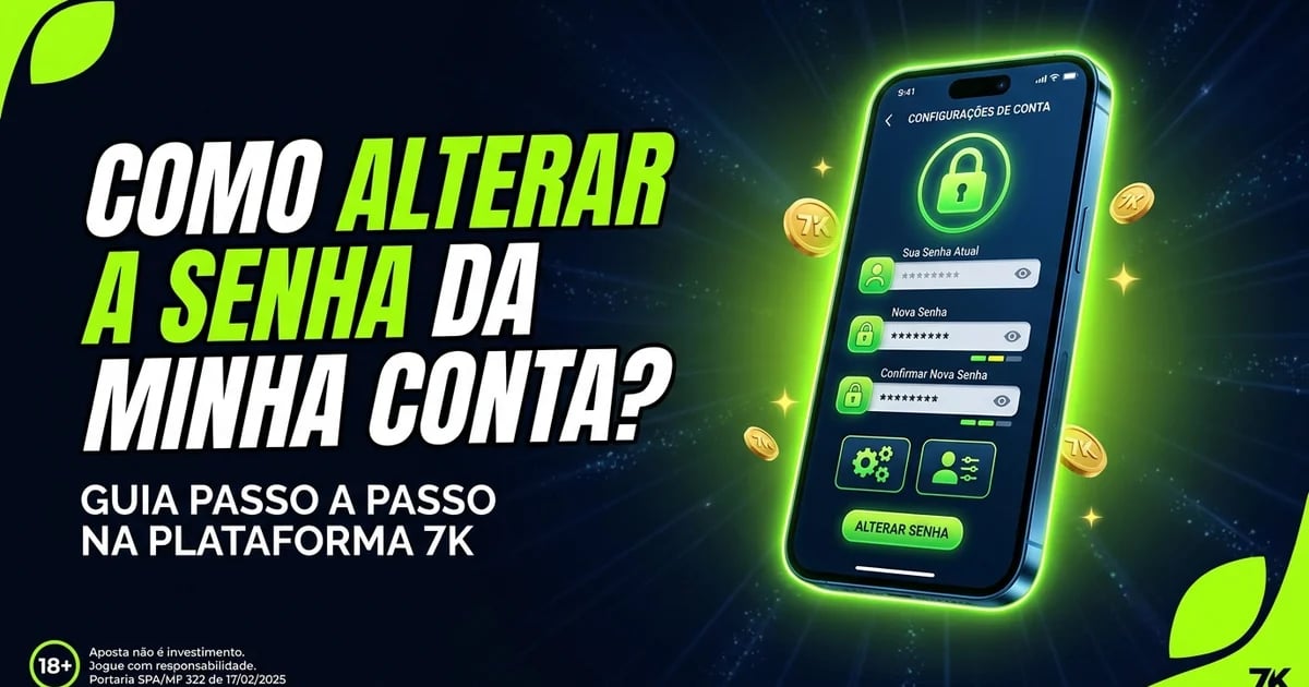 Como alterar a senha da minha conta?
