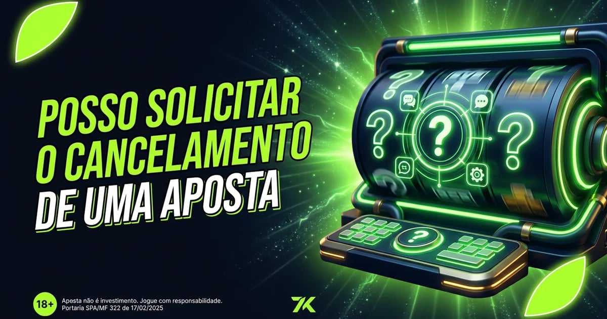 Posso solicitar o cancelamento de uma aposta feita em cassino?