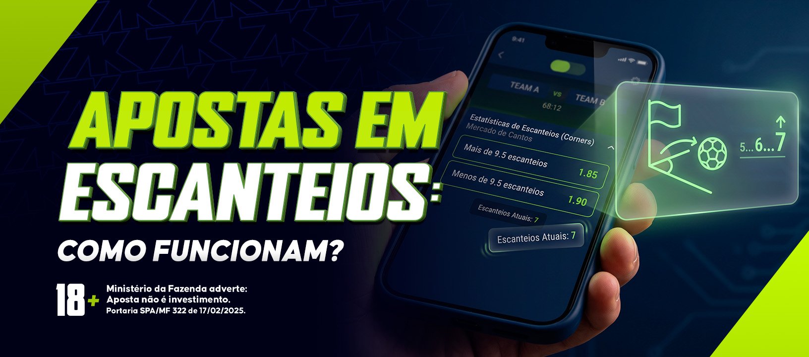 Como funciona o mercado de escanteios para apostar em futebol?
