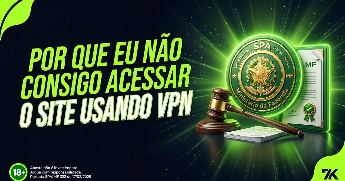 Por que eu não consigo acessar o site usando VPN?