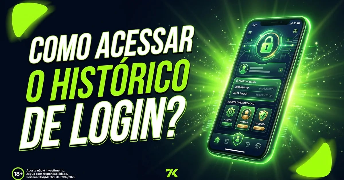 Como acessar o histórico de login?