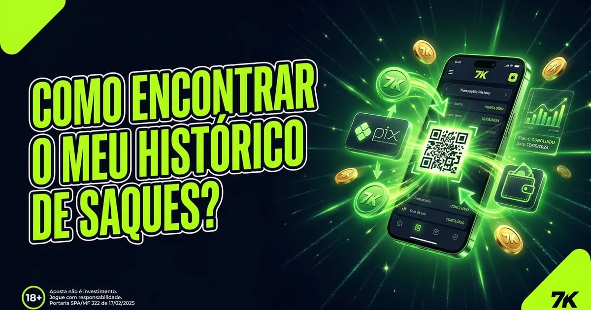 Como encontrar o meu histórico de saques?