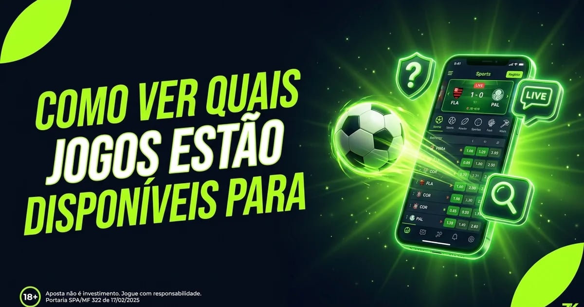 Como ver quais jogos estão disponíveis para apostas ao vivo?
