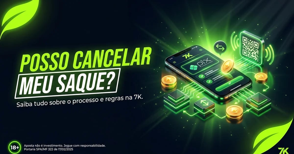 Posso cancelar meu saque?