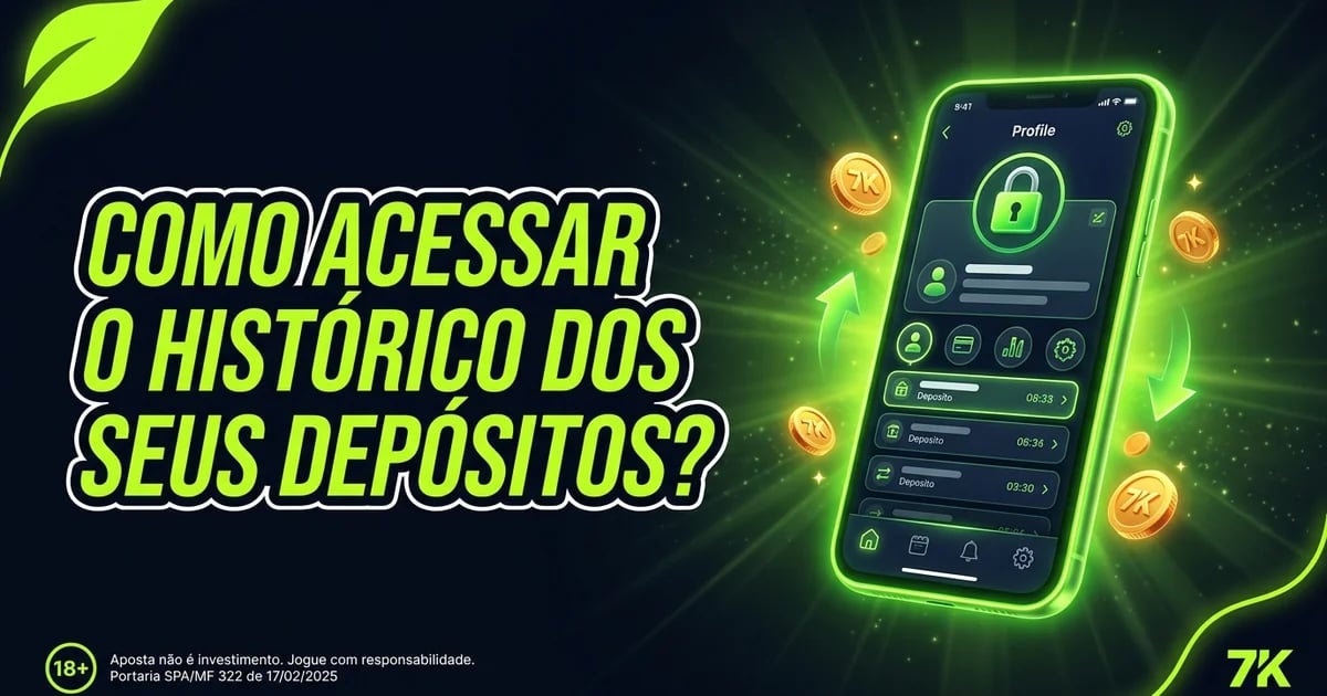 Como acessar o histórico dos seus depósitos?