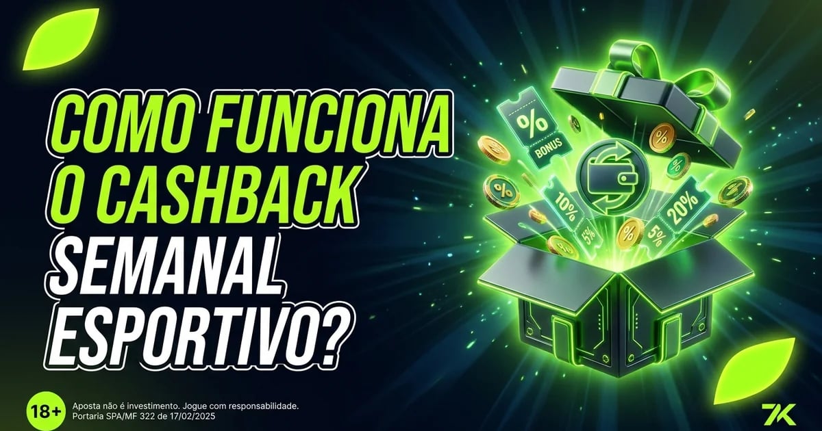 Como funciona o Cashback Semanal Esportivo?