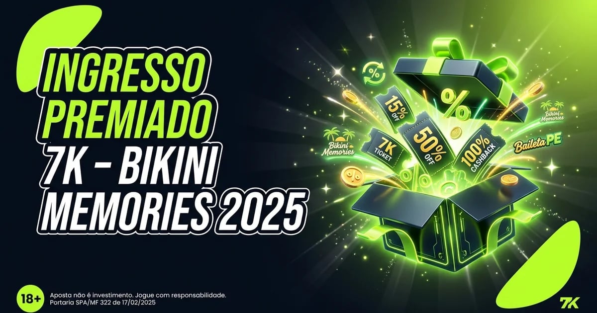 Ingresso Premiado 7K – Bikini Memories 2025 | Baileta (PE) 🎉