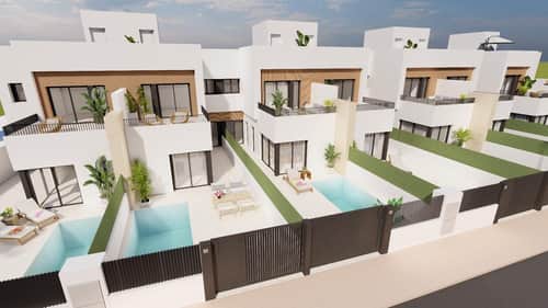Nieuwbouwvilla met privétuin en zwembad in Santiago de la Ribera — foto 9