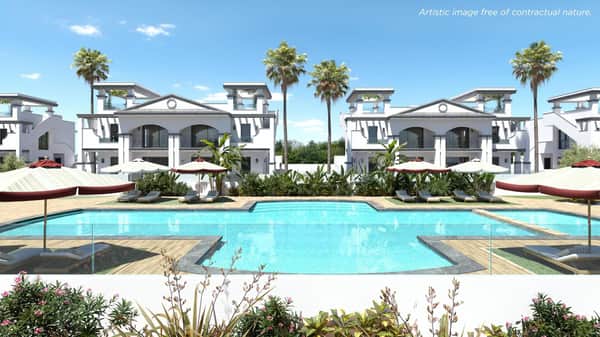 Nieuwbouwbungalow met tuin in Ciudad Quesada, Rojales