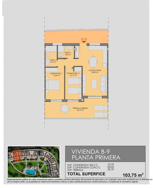 Nieuwbouwappartement aan de golfbaan op 700 meter van het strand in Los Alcázares — foto 19