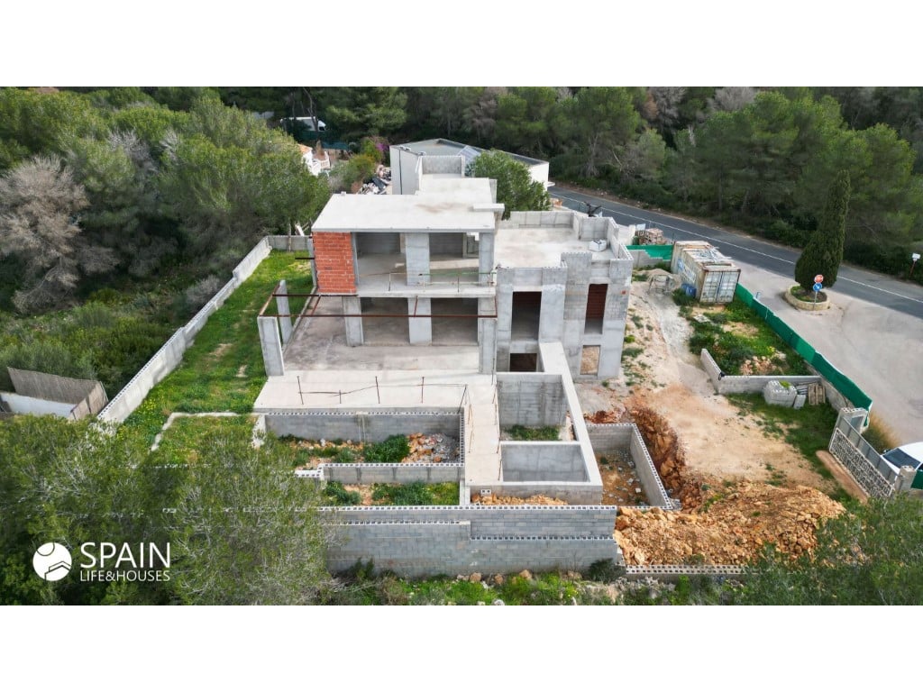 Moderne Villa mit 4 Schlafzimmern im Bau mit Meerblick in Jávea — living room