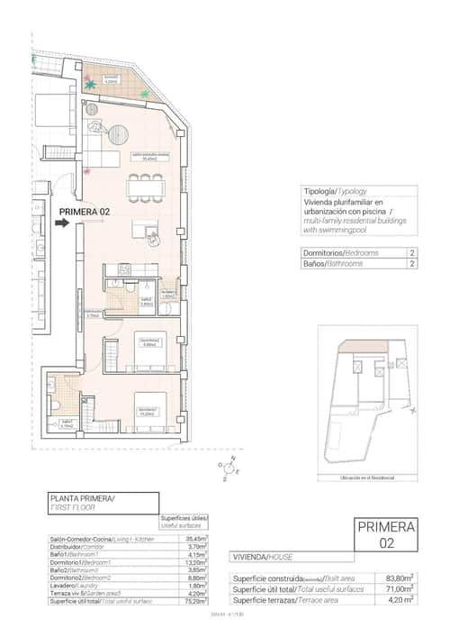 Nieuwbouwappartement met gemeenschappelijk zwembad in Hondón de las Nieves — foto 9
