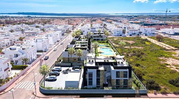 Nieuwbouwbungalow met tuin in Lo Marabú, Rojales