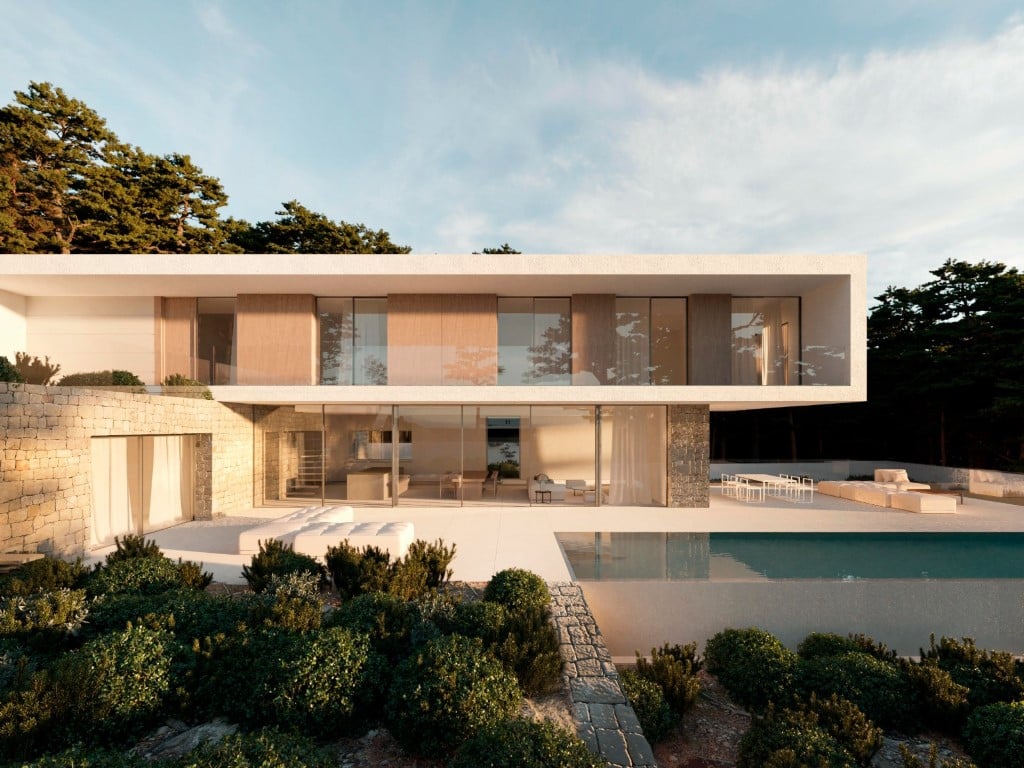 Luxusvilla mit Meerblick und Infinity-Pool in Moraira
