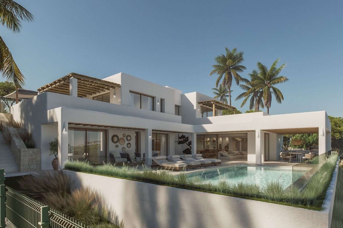 Villa moderna con vistas panorámicas al mar en El Tesoro, Moraira — €2.300.000