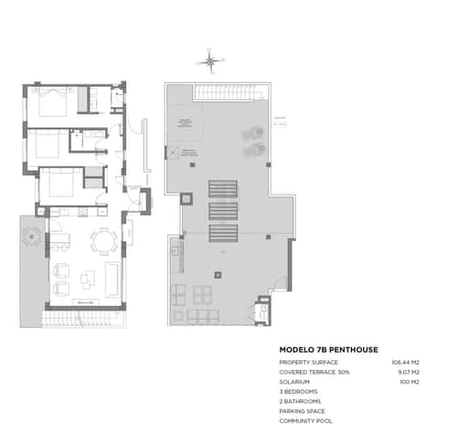 Nieuwbouw penthouse met privésolarium op 900 meter van het strand in Los Alcázares — foto 9