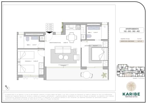 Nieuwbouwvilla met twee slaapkamers in Karibe Heritage Suites, Lo Pagán — foto 22