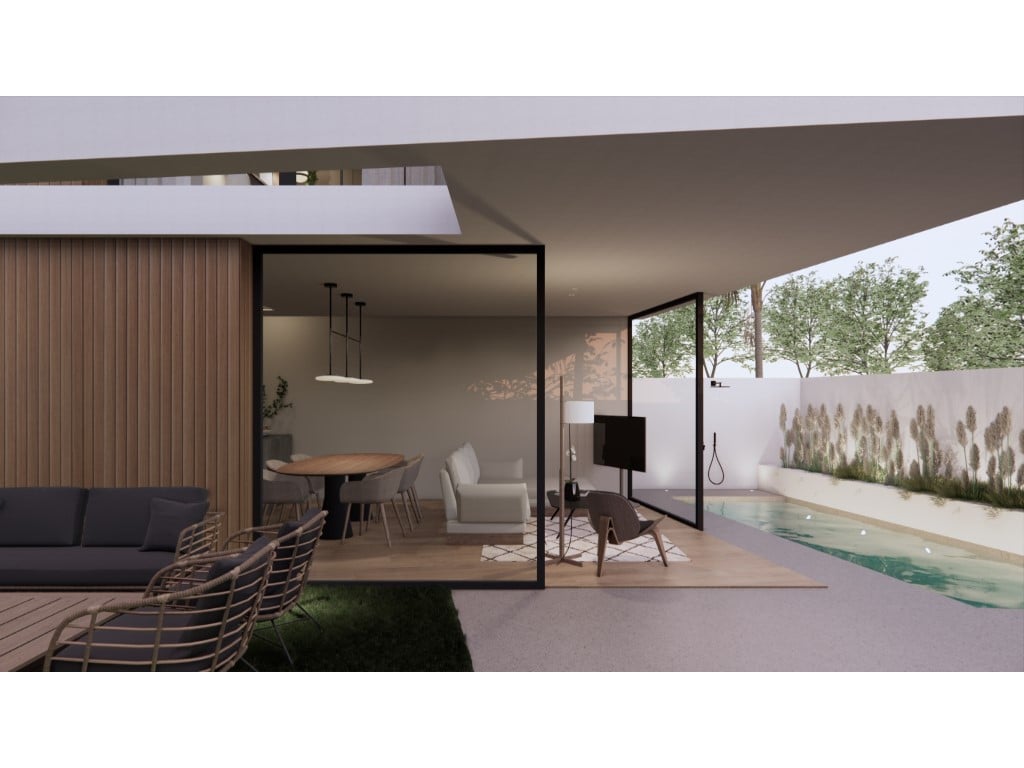 Exkluzivní vila se 3 ložnicemi a soukromým bazénem v Torre de la Horadada — living room