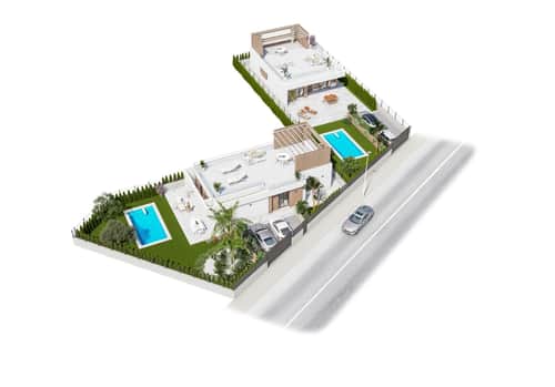 Nieuwbouwvilla met zeezicht in Vera Playa (Pueblo Salinas) — foto 11