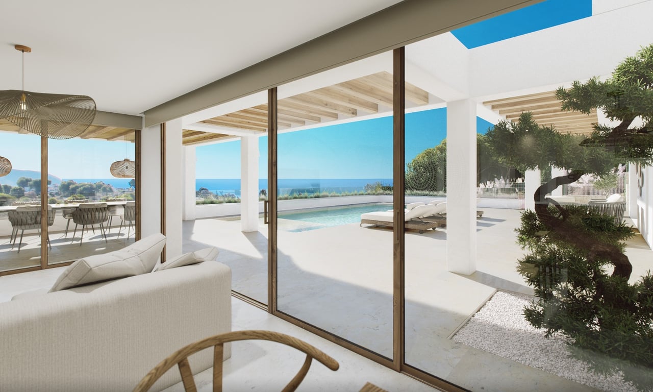 Gran villa con vistas al mar en venta en Moraira - 2