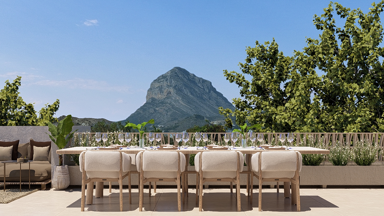 Semi-detached houses and apartments in the heart of Javea