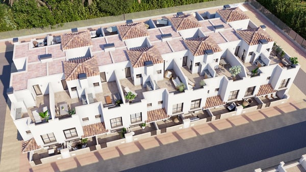 Moderne herenhuizen nabij golfbanen in Santa Rosalia-Murcia