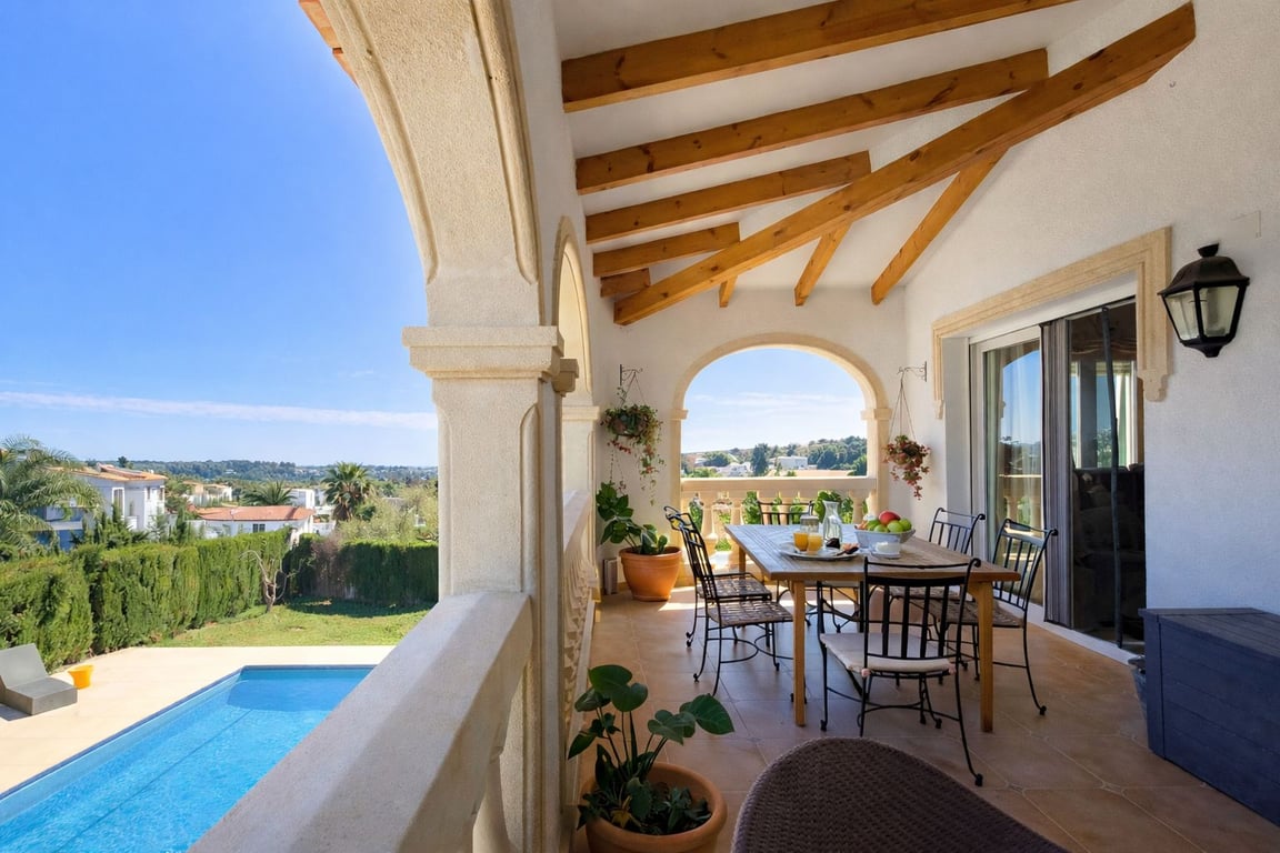 Villa de 3 dormitorios, apartamento de invitados y vistas al mar en el Montgó, Dénia - 6