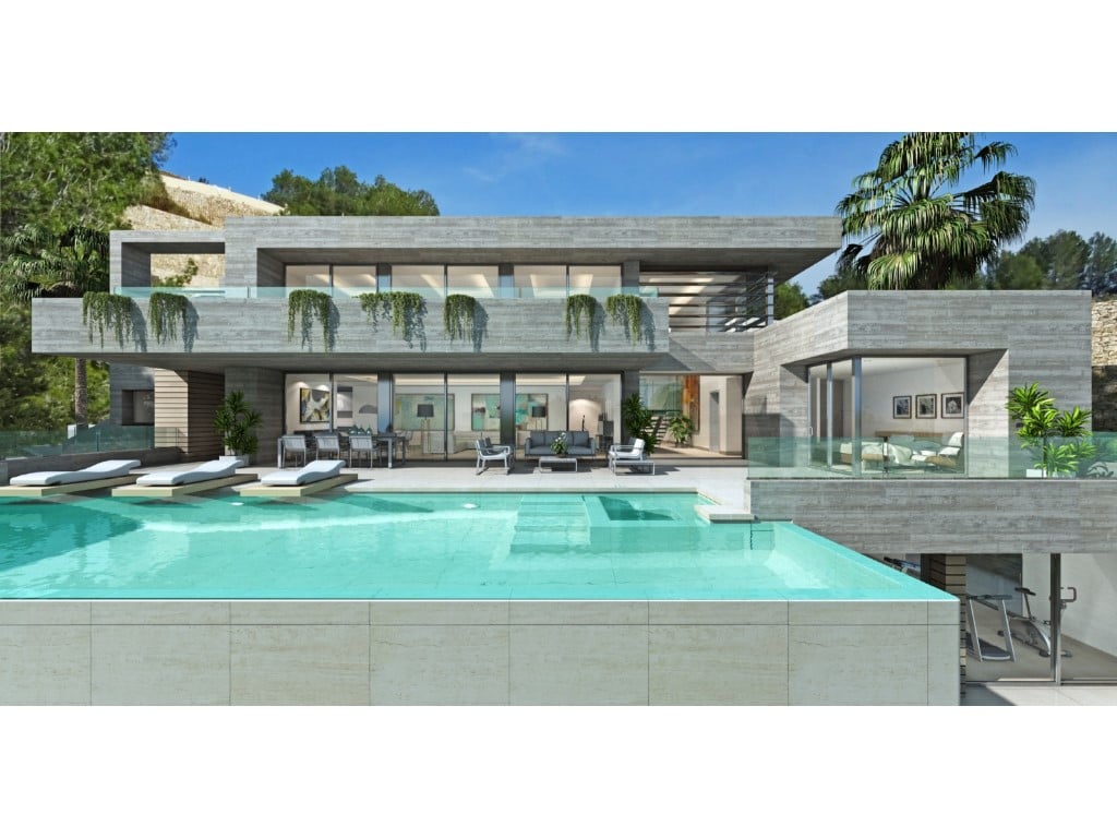 Luxusvilla mit 4 Schlafzimmern und Meerblick in Cumbre del Sol