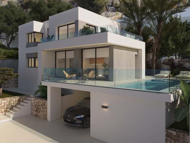 Villa con vistas al mar en Benitachell, 3 dorm., 165m²