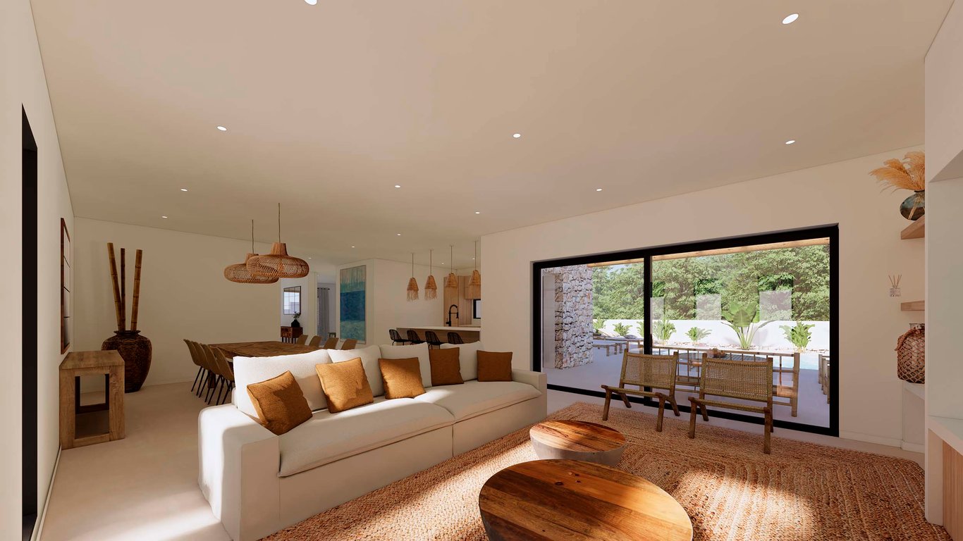 Villa de estilo ibicenco en planta baja en venta en Moraira - 5