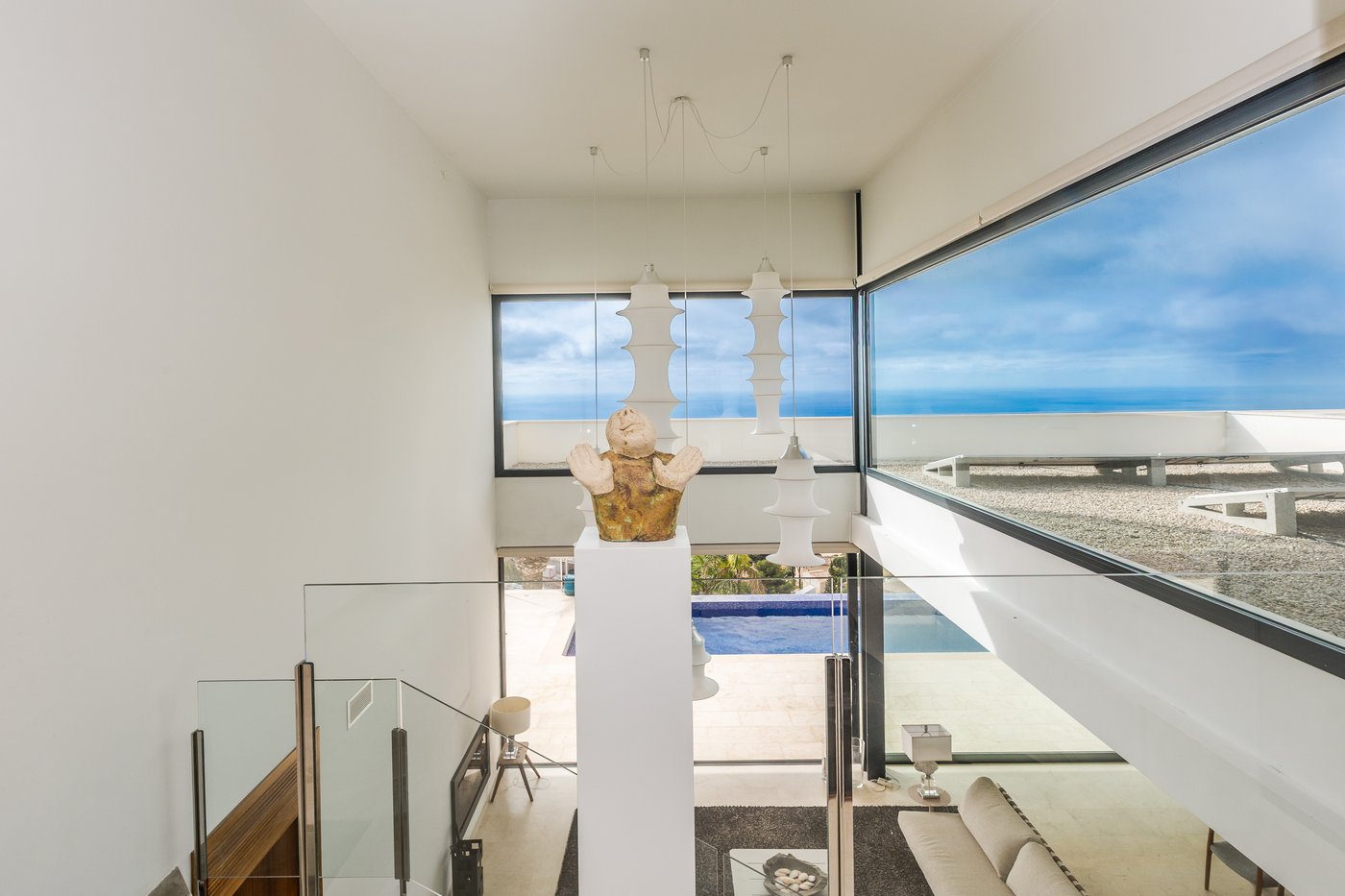 Luxury Contemporary Villa with 180° Panoramic Sea Views to Ibiza and Formentera