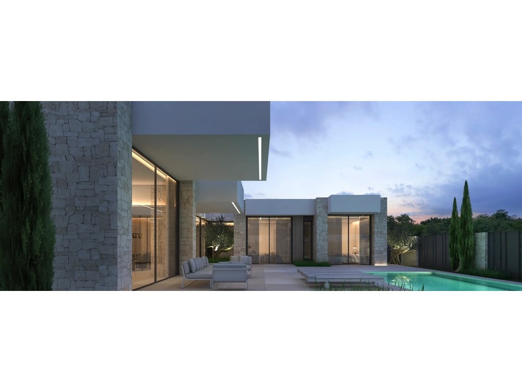 Luxusní komplex 11 vil v Denia s výhledem na Montgó — living room