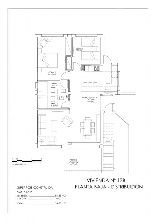 Nieuwbouwbungalow met solarium in San Miguel de Salinas — foto 24