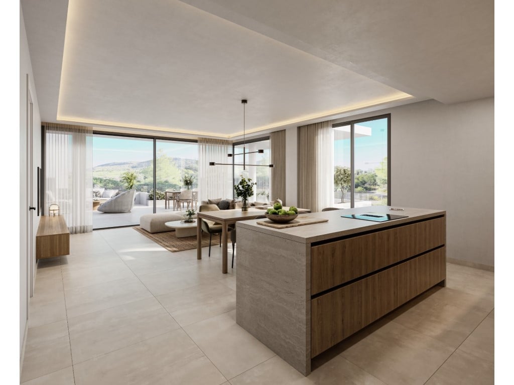 Byt v přízemí se zahradou u golfového hřiště La Sella — living room