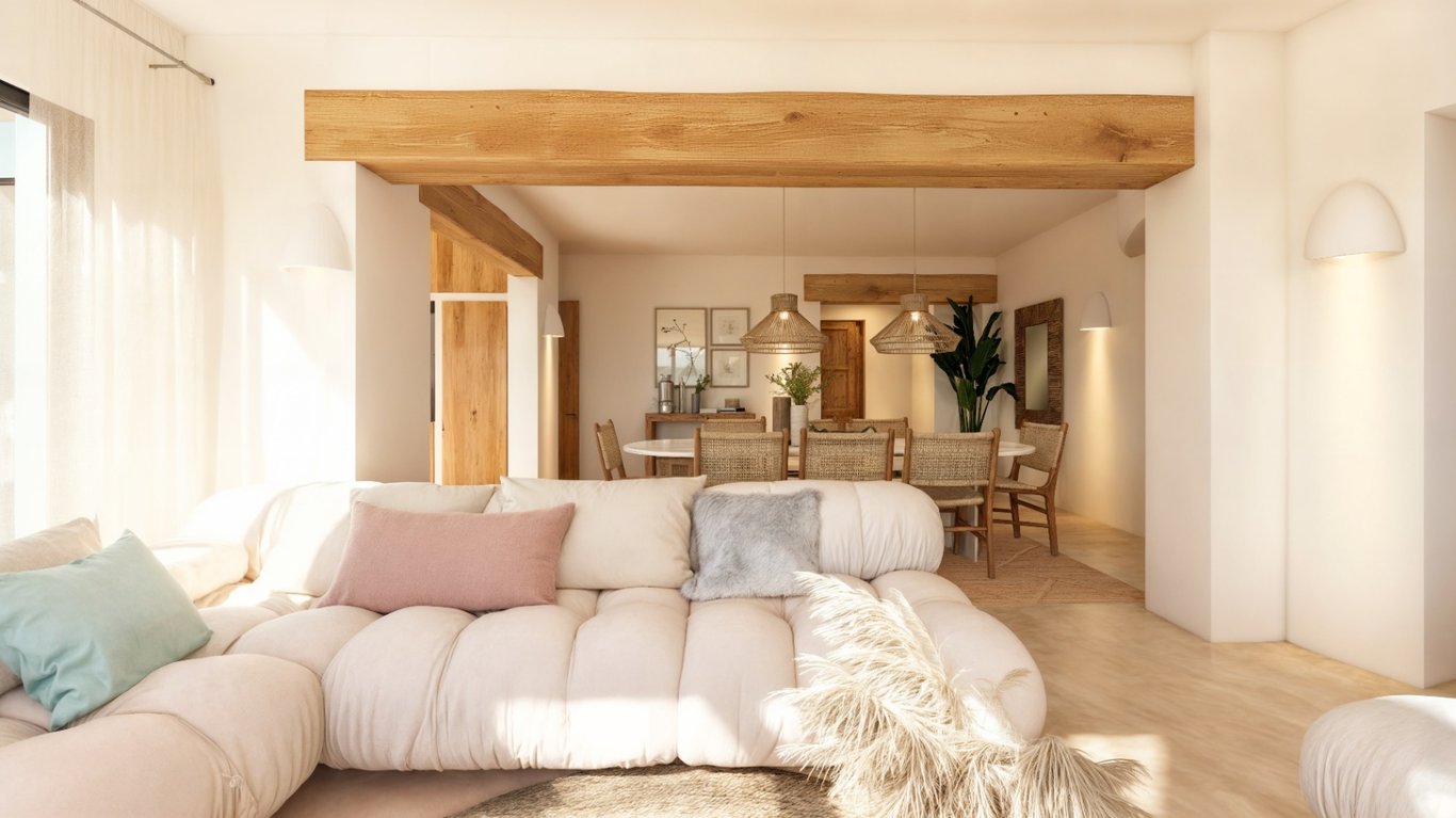 Villa de estilo ibicenco en venta en Moraira con vistas panorámicas al mar - 8