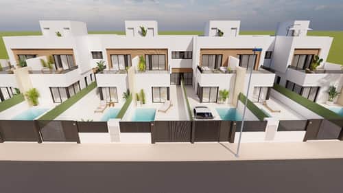 Nieuwbouwvilla met privétuin en zwembad in Santiago de la Ribera — foto 6