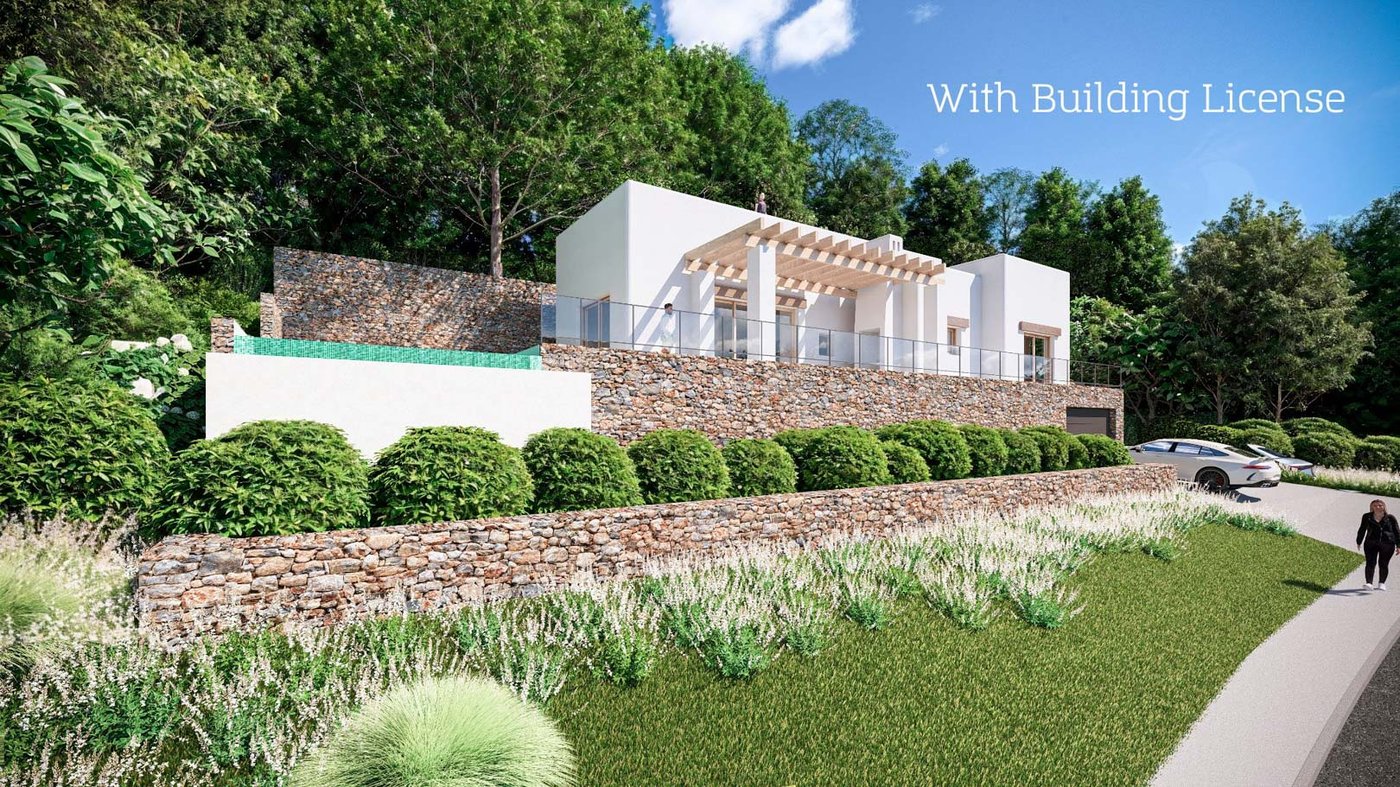 Ibiza‑Style New Build Villa with Garden & Pool — 3 Bed, 2 Bath