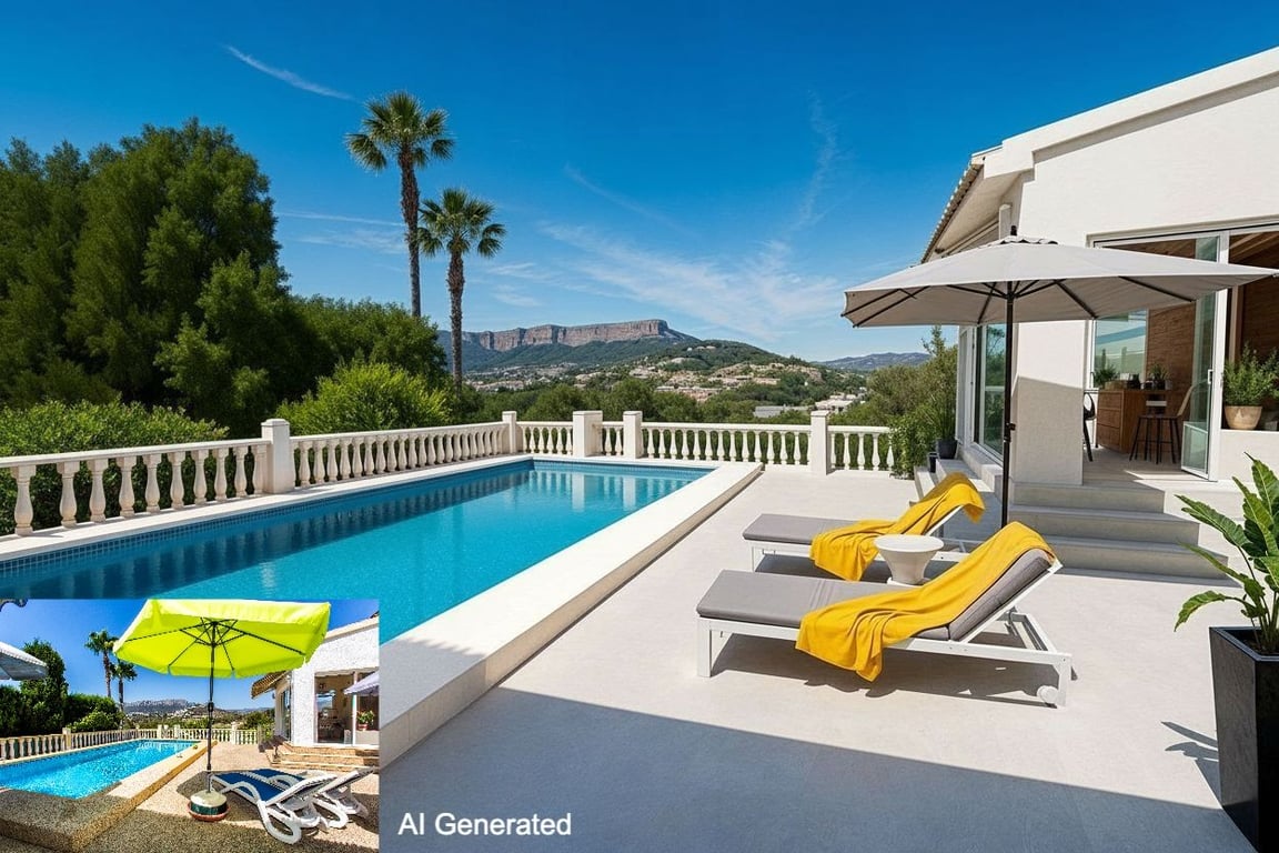 Villa tranquila con vistas a la montaña en venta en Calpe - 2
