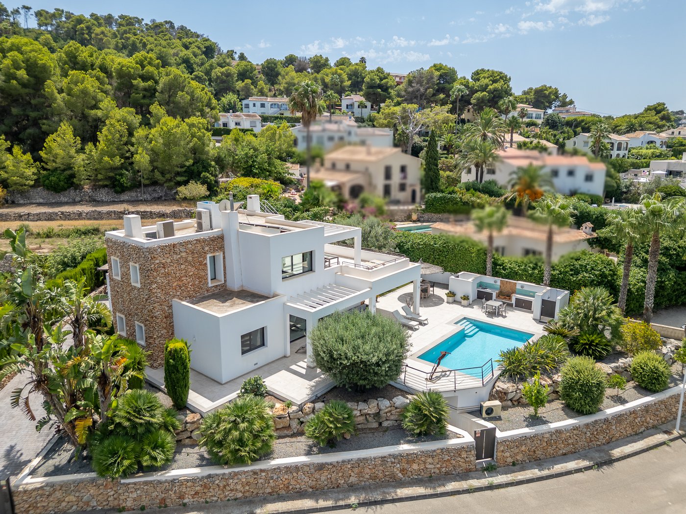 Modern detached villa with heated pool in El Portitxol, Jávea