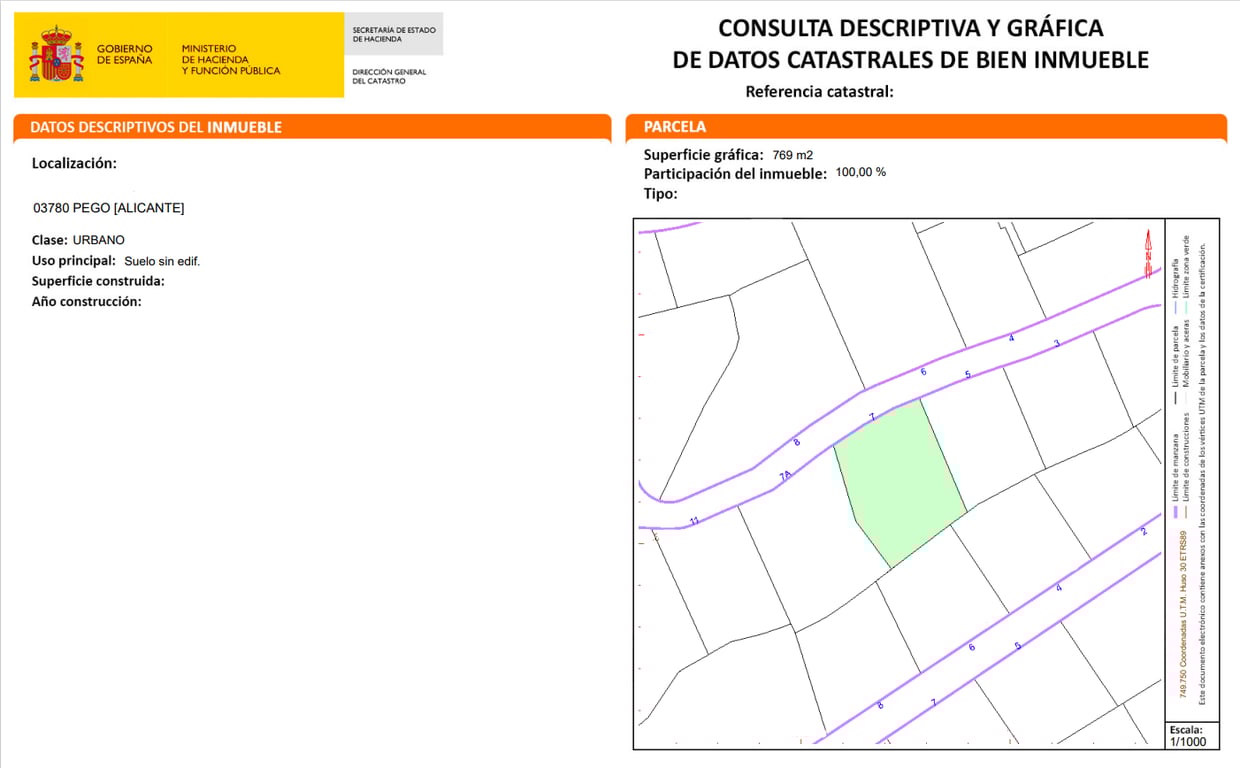 Parcel·la urbana amb vistes a Pego - 2