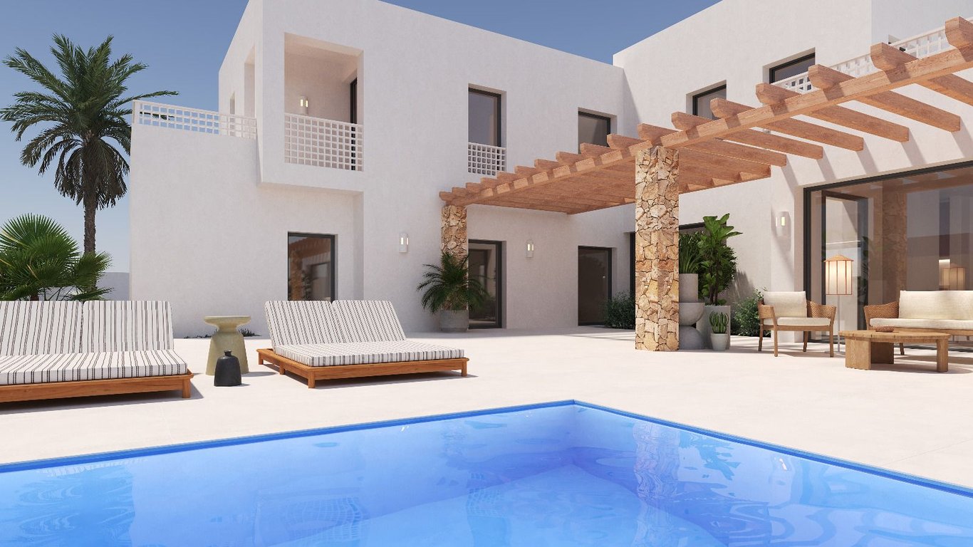 Villa de estilo ibicenco con vistas al mar en venta en Moraira - 11