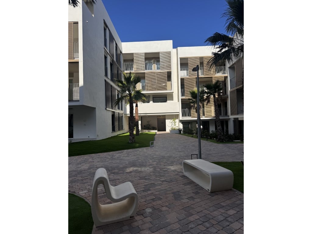 2-bed apartment with private terrace in Javea, Costa Blanca — living room